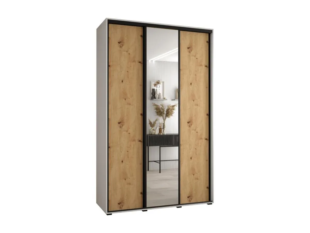 ARMARIO Decocasaes 3 DE PUERTAS CORREDERAS 235.2/160/60 3 puertas (Blanco/Artisan/Negro) mvgo87264