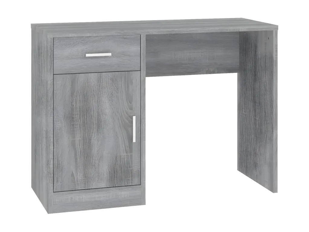 Escritorio con cajón y armario contrachapada 100x40x73 cm
