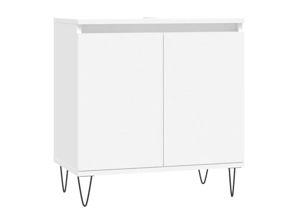 Armario de baño Francomuebleses de ingeniería blanco 58x33x60 cm