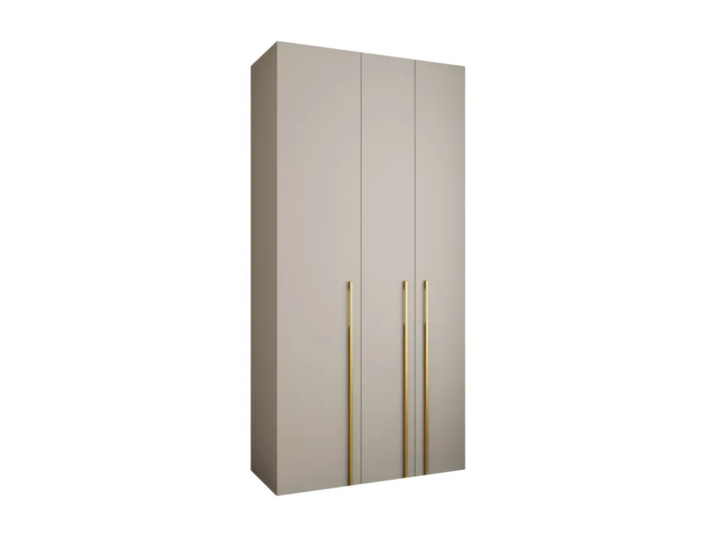 Armario Jmmhogar 3 con puertas batientes 245.5/120/50 3 puertas (cachemira/oro)