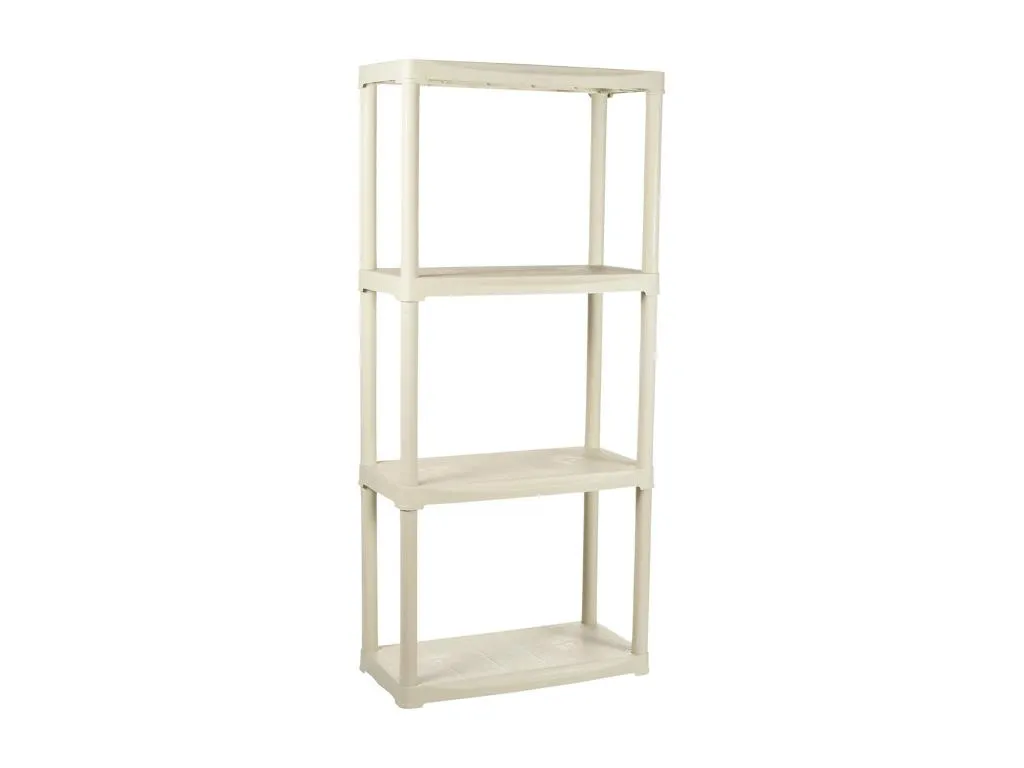 Armario de exterior Kavehomedeco Estante de exterior Armario de balcón multiusos Mueble de exterior Made in Italy 60x30h133 cm Blanco GOHR47606