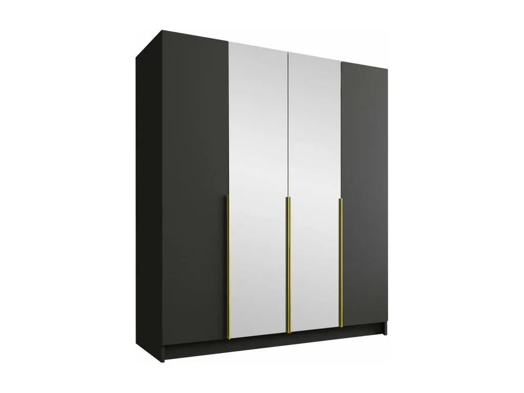 Armario Vivirsingular 198 Dorado | rojo 215x200x58cm Puertas de industrial armario - Con bisagras jpko09025