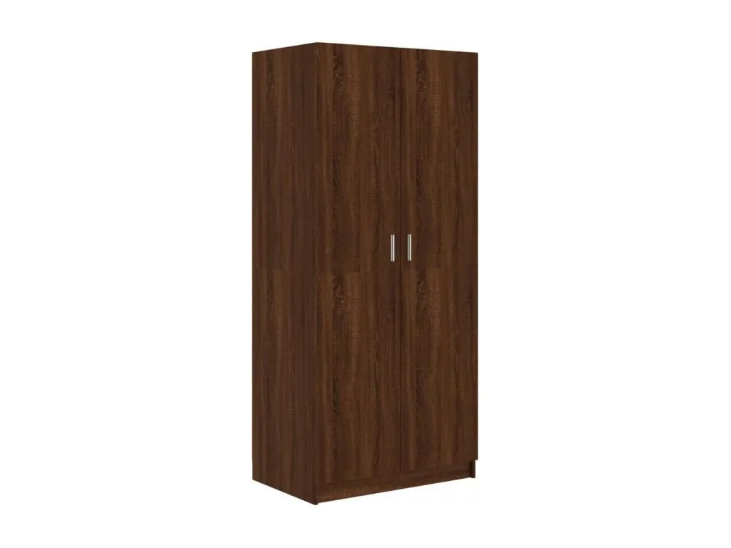 Armario Biocasahogar en contrachapado marrón 80x52x180 cm JY8603891