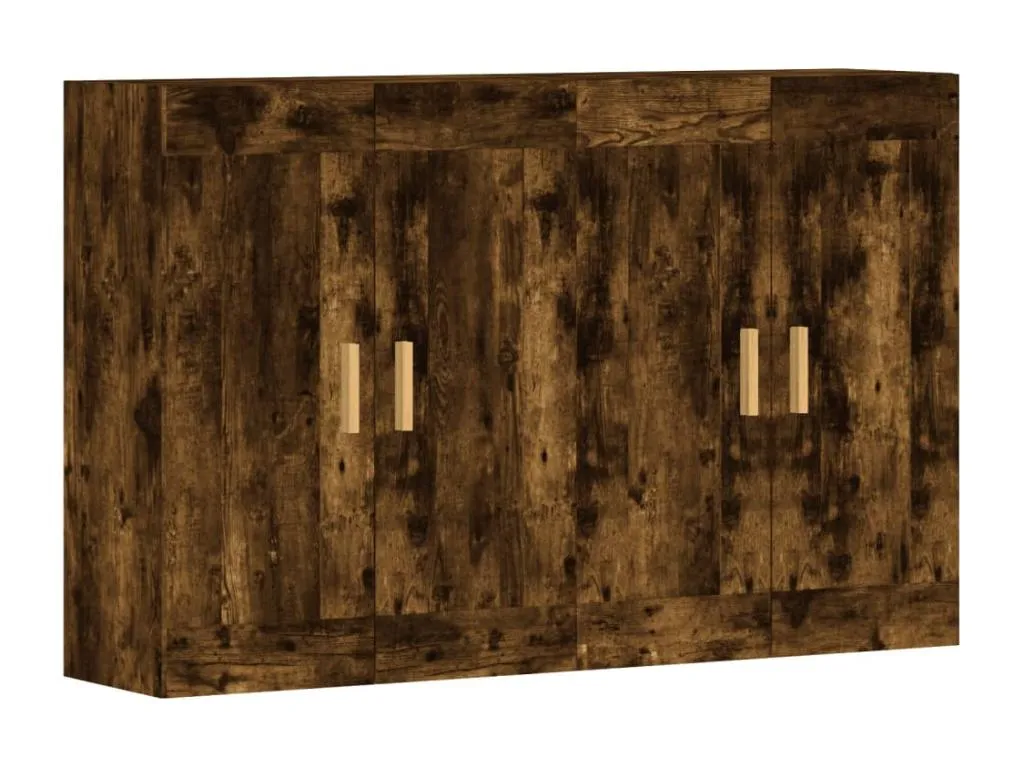 Juego de Armarios de pared Biocasahogar (2 uds) en acabado ahumado FZ3149046
