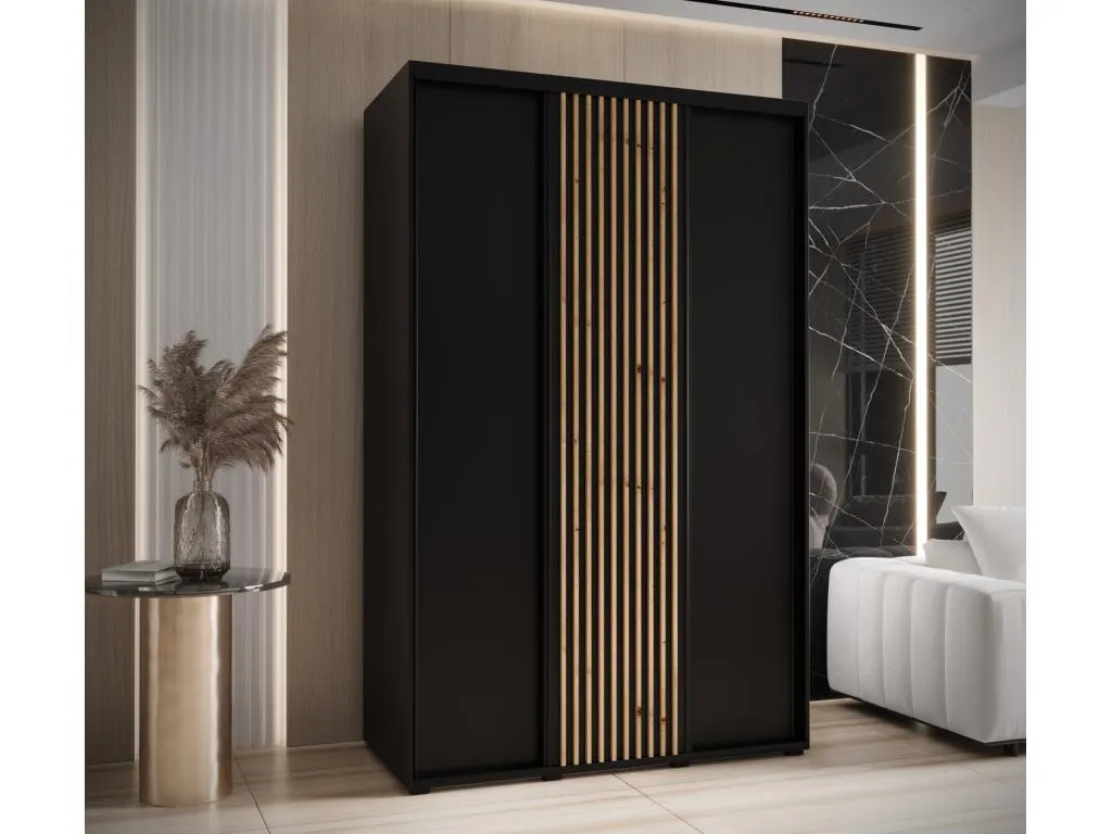 ARMARIO Mueblestop 1 DE PUERTAS CORREDERAS 235.2/150/45 3 puertas (negro/negro) ZUYN74188
