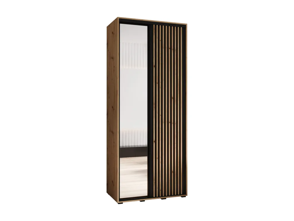 ARMARIO Luxmbls 2 DE PUERTAS CORREDERAS 205.2/110/60 2 puertas (artisan/negro) JSHE64394