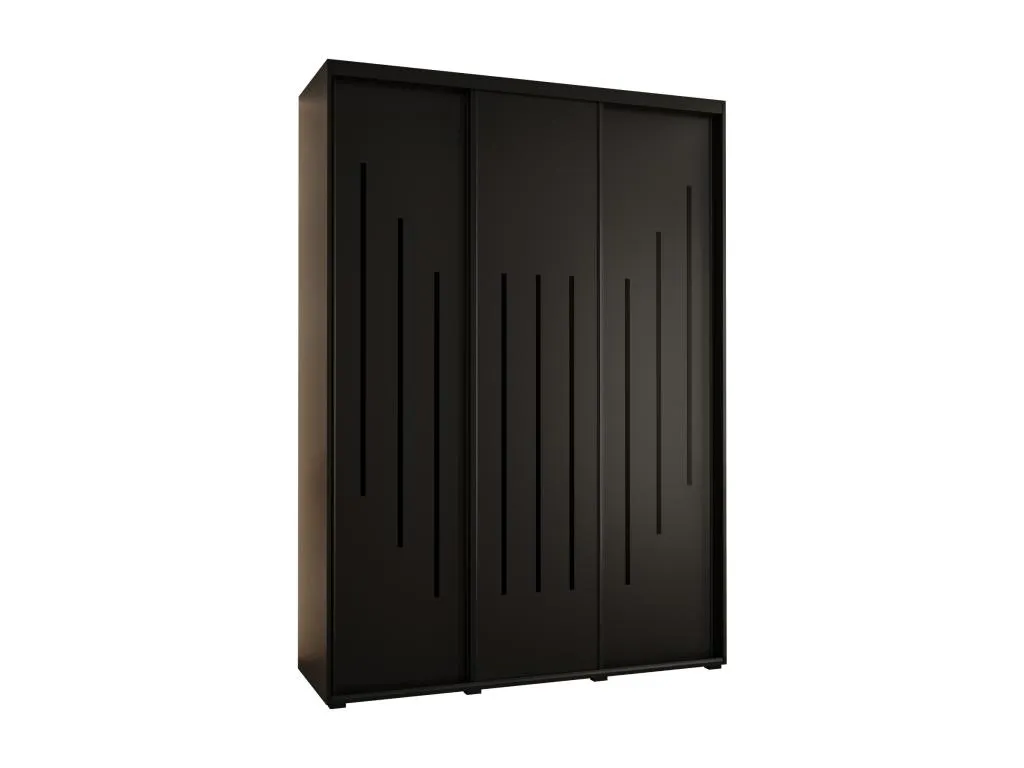 ARMARIO Banakdecoracion 8 DE PUERTAS CORREDERAS 235.2/170/45 3 puertas (Negro/Negro/Negro) 50804VEIX