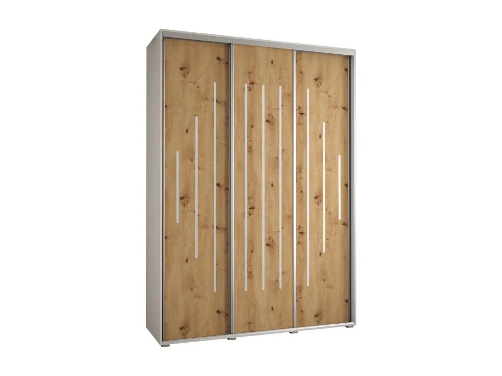 Armario de puertas batientes 3 hojas 235.2x170x45 cm moderno RE2417169