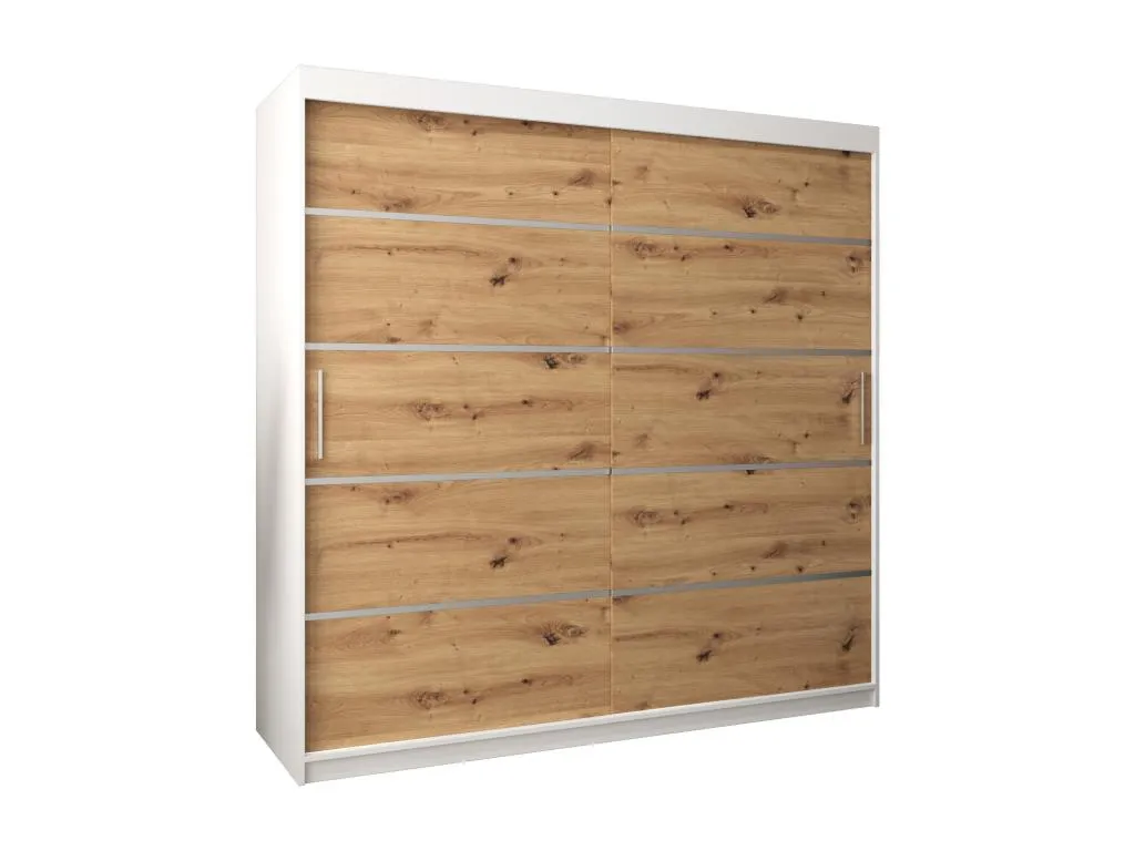 ARMARIO Kavehomedeco 1 DE PUERTAS CORREDERAS 200/200/62 2 puertas (blanco/artisan) 83972GMBT