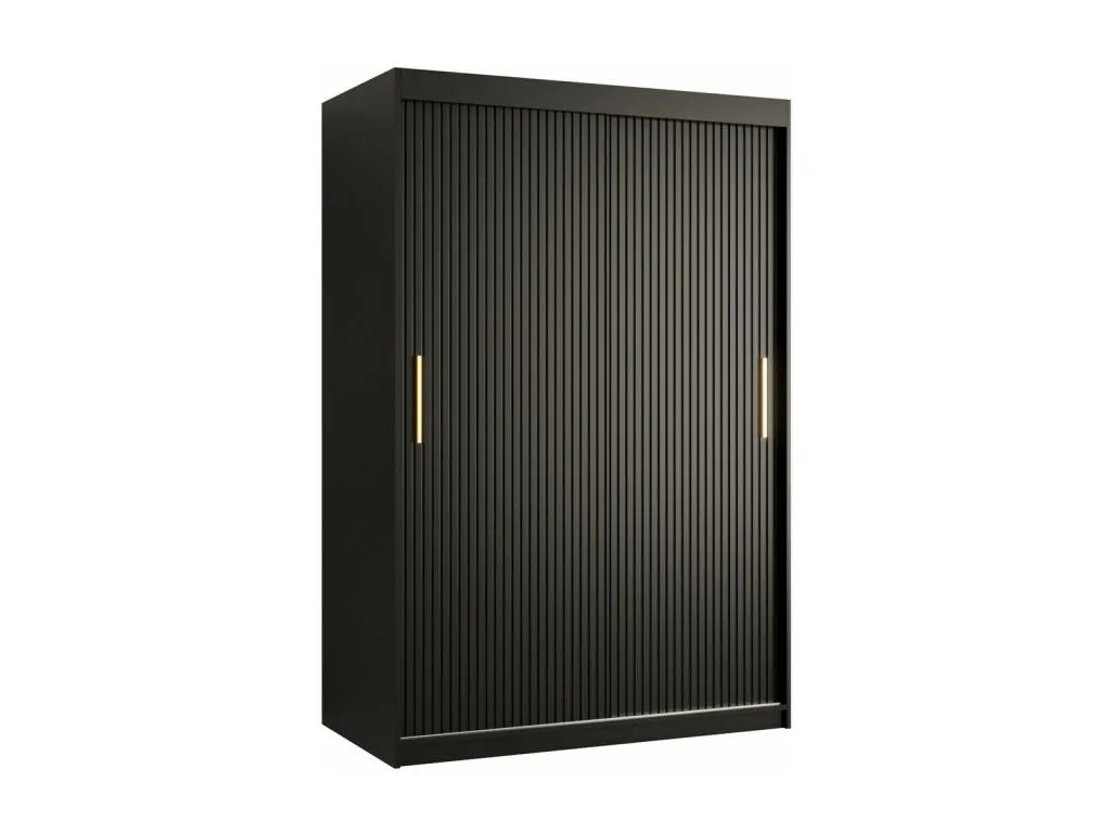 Armario Mobtrendy 398 Negro 200x120x62cm Puertas de armario - Correderas uskg49535