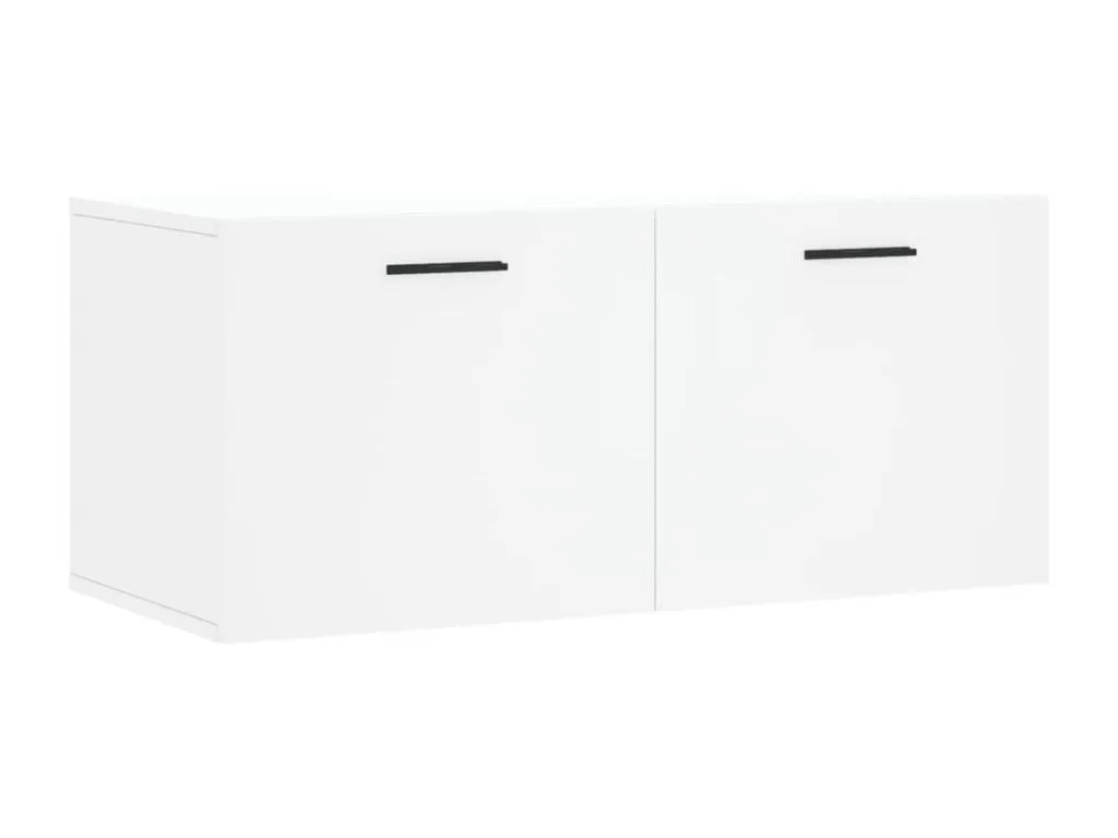 Luxmbls Armario de pared Luxmbls de ingeniería blanco 80x36.5x35 cm 77115CROG
