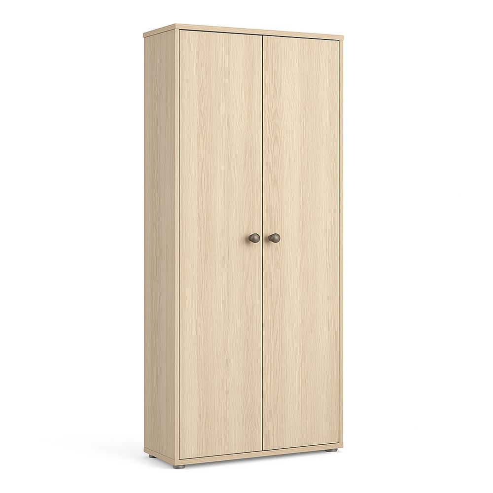 Armario de Madera 180x80x40cm Beige Para Almacenamiento en Hogar