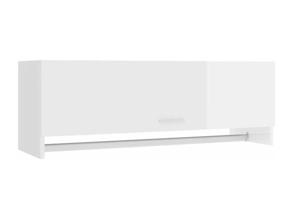 Armario de Patriciabaezcasa contrachapada blanco brillante 100x32.5x35 cm