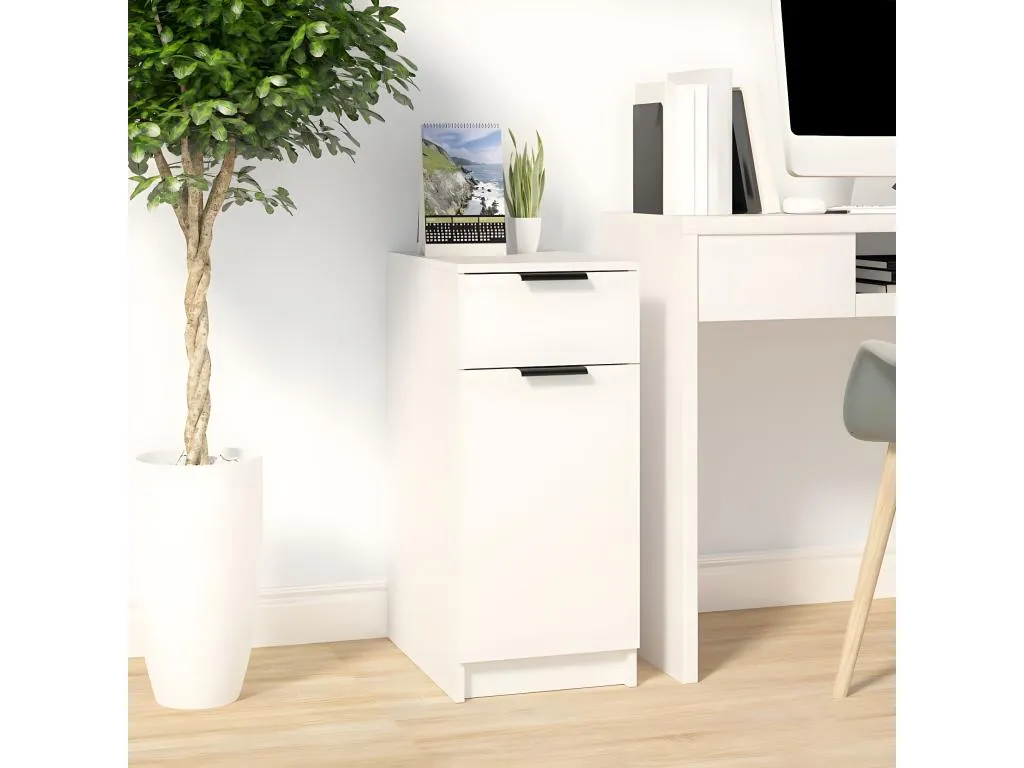 Armario de escritorio Casabellaes contrachapada blanco 33.5x50x75 cm RZUH63192