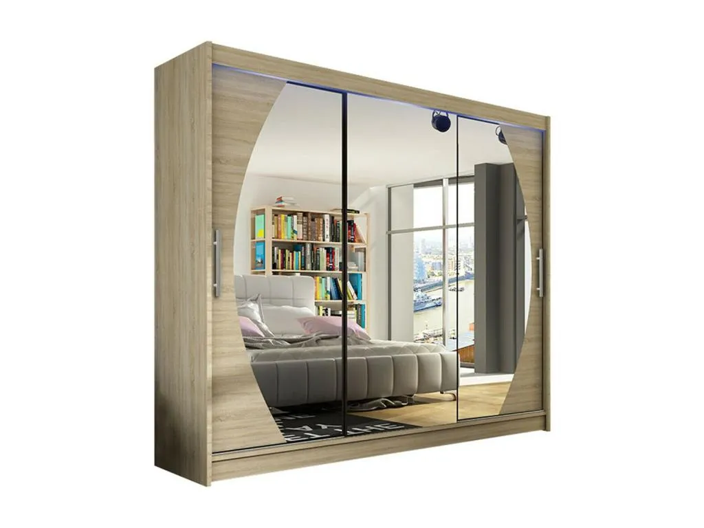 Armario Luxmbls 130 Luxmbls 215x250x58cm Puertas de armario - Correderas 17921WNCX