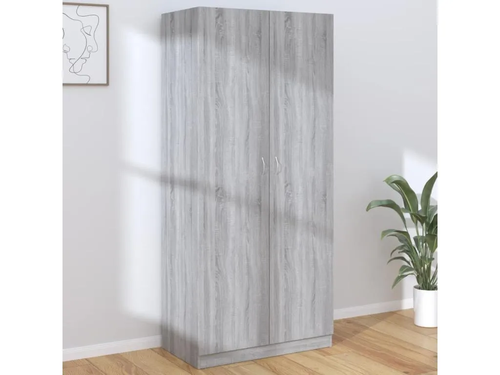 Armario Alkifurniturees gris 90x52x200 cm Alkifurniturees contrachapada MSUV49287