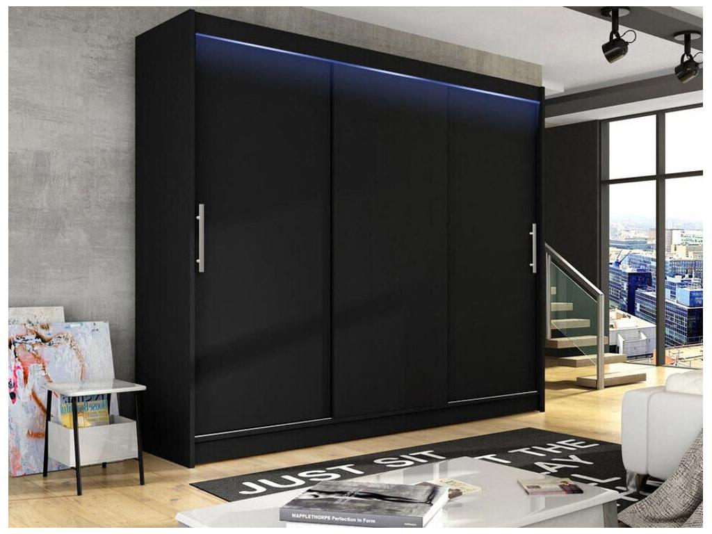 Armario Decopractico 118 Negro 215x250x58cm Puertas de armario - Correderas 27423QRPI