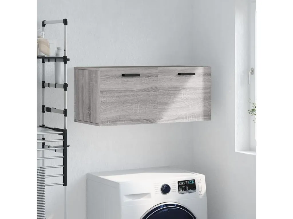 Armario de pared Boverdeco de ingeniería gris Boverdeco 80x36.5x35 cm