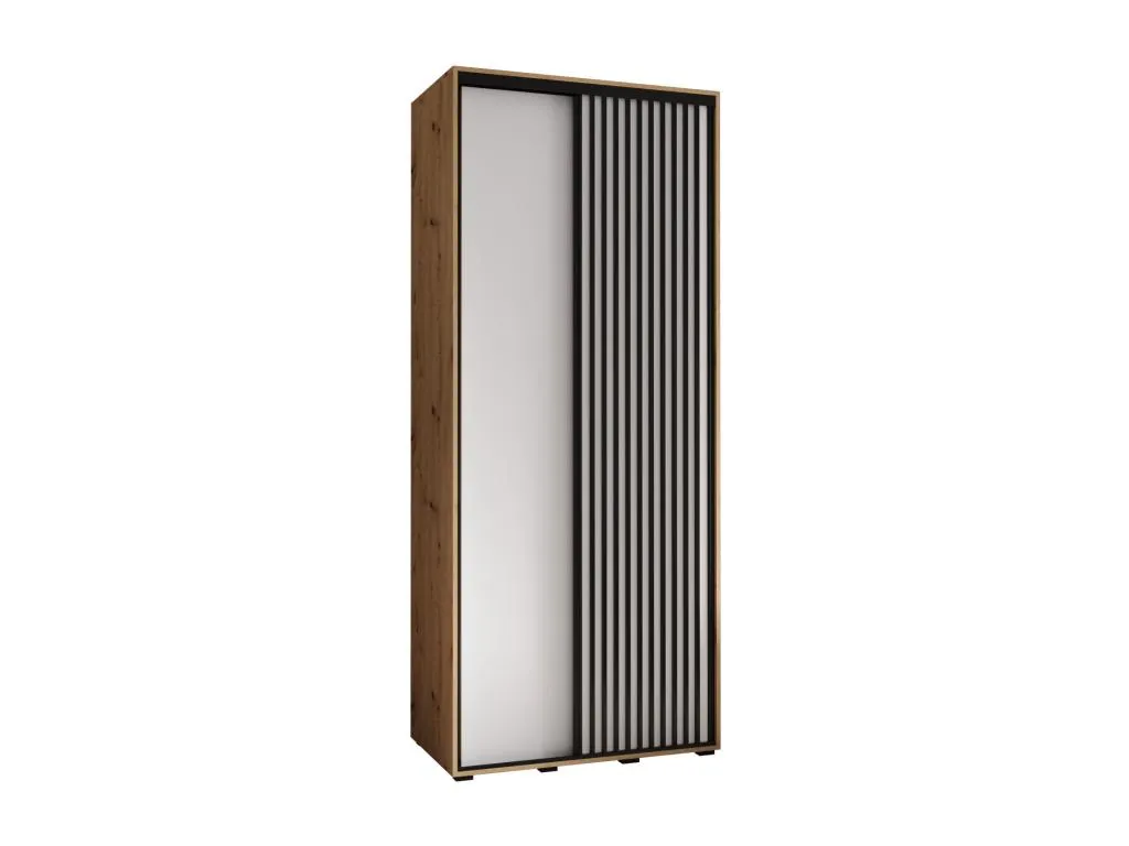 ARMARIO Francomuebleses 1 DE PUERTAS CORREDERAS 235.2/120/45 2 puertas (artisan/blanco)
