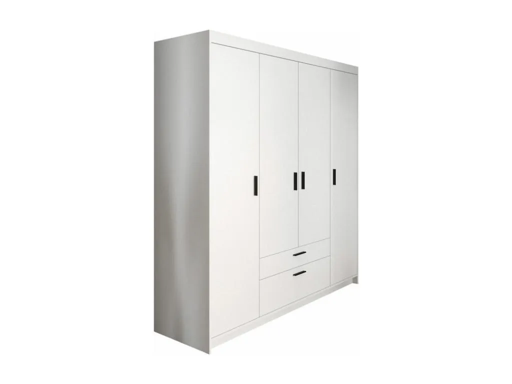 Armario Biocasahogar 153 Blanco 191x176x53 cm con puertas batientes EJ4938311