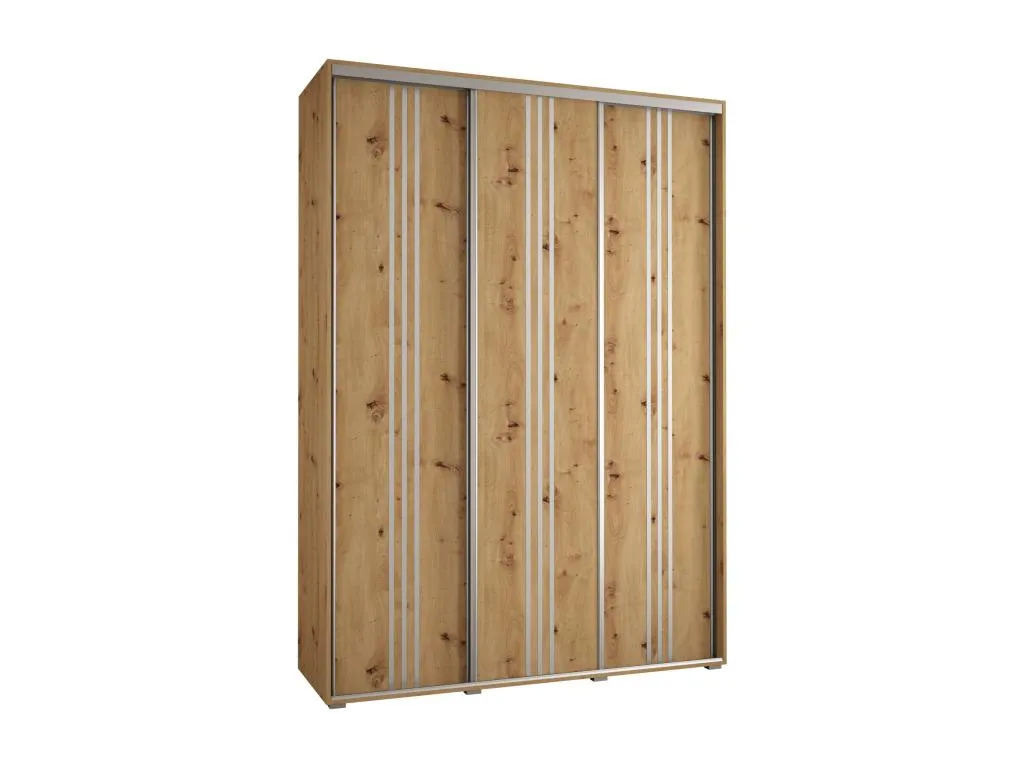 ARMARIO Francomuebleses 6 DE PUERTAS CORREDERAS 235.2/170/60 3 puertas (Artisan/Artisan/Plata)