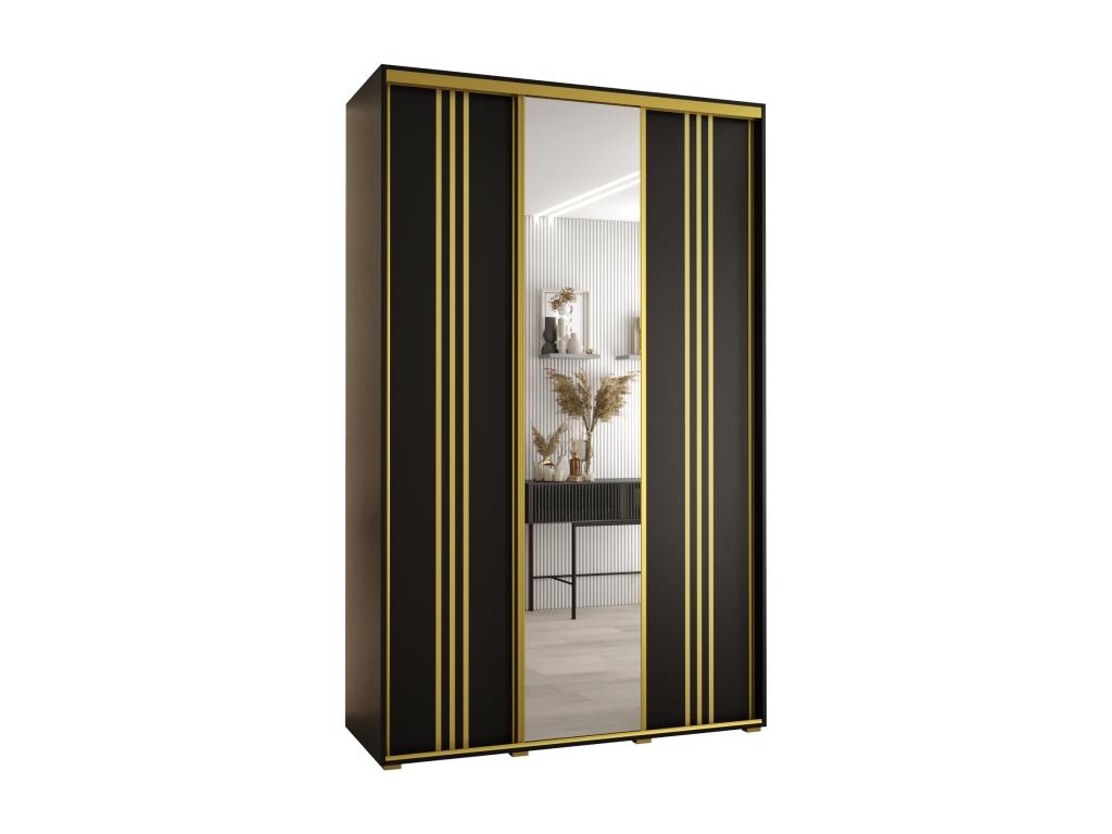 ARMARIO Decopractico 7 DE PUERTAS CORREDERAS 235.2/150/60 3 puertas (Artisan/Artisan/Negro) RSFR04077