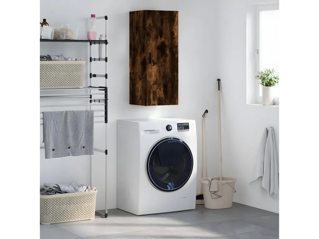 Armario de pared Micasacool ahumado 34.5x34x90 cm