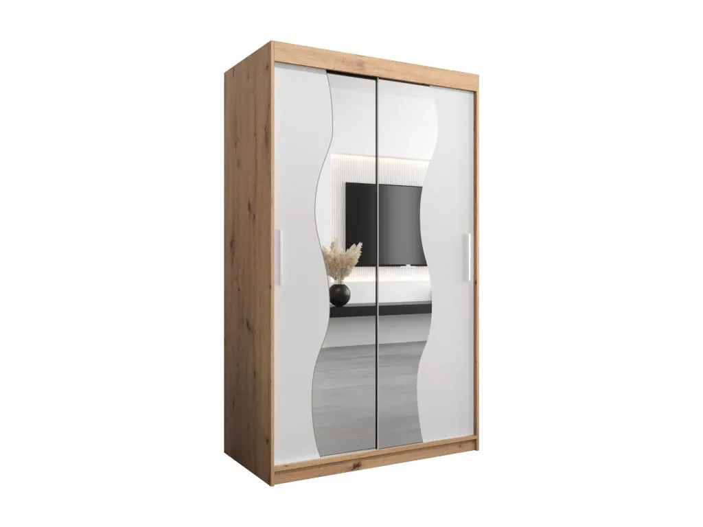 ARMARIO Sancaldeco DE PUERTAS CORREDERAS 200/120/62 2 puertas (artisan/blanco) NXQW03222