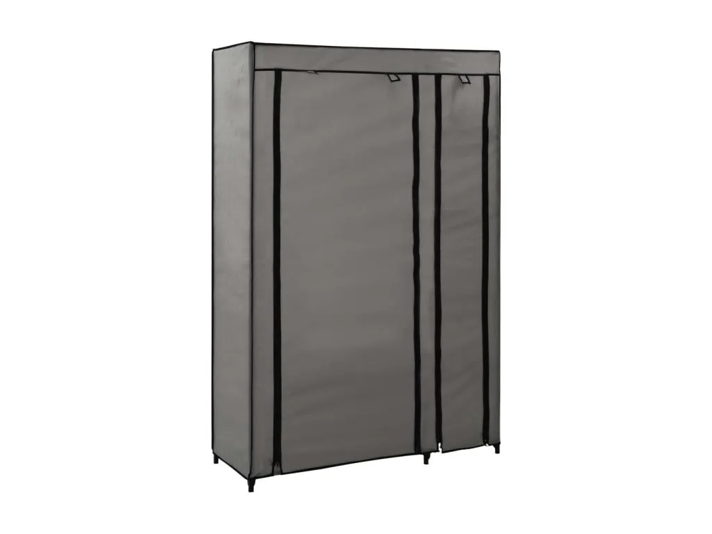 Armario Plegable Gris 110x45x175 cm Tela