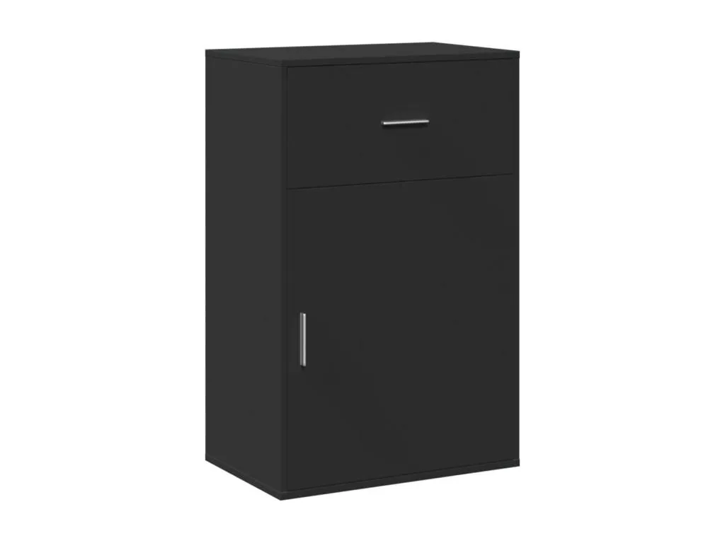 Armario de Almacenamiento Negro 56.5x39x90 cm Contrachapado Decohoguera DU7893057