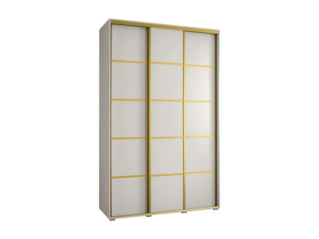 ARMARIO Mueblestop 4 DE PUERTAS CORREDERAS 235.2/170/60 3 puertas (Blanco/Blanco/Oro) TAQP97377