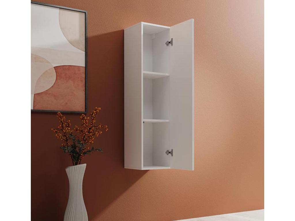 Armario colgante para Salón comedor en Blanco con 30x30x120 cm Luzssnh