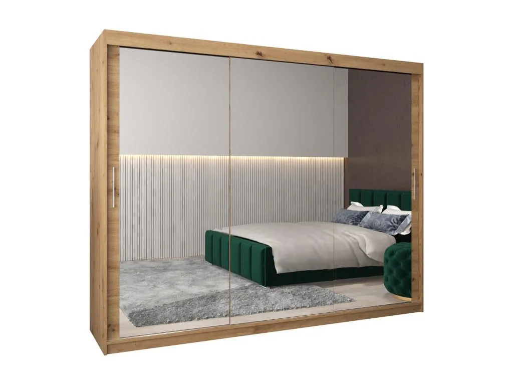 Armario Alkihogares 3 de puertas correderas 200/250/62 3 puertas (artisan/artisan)