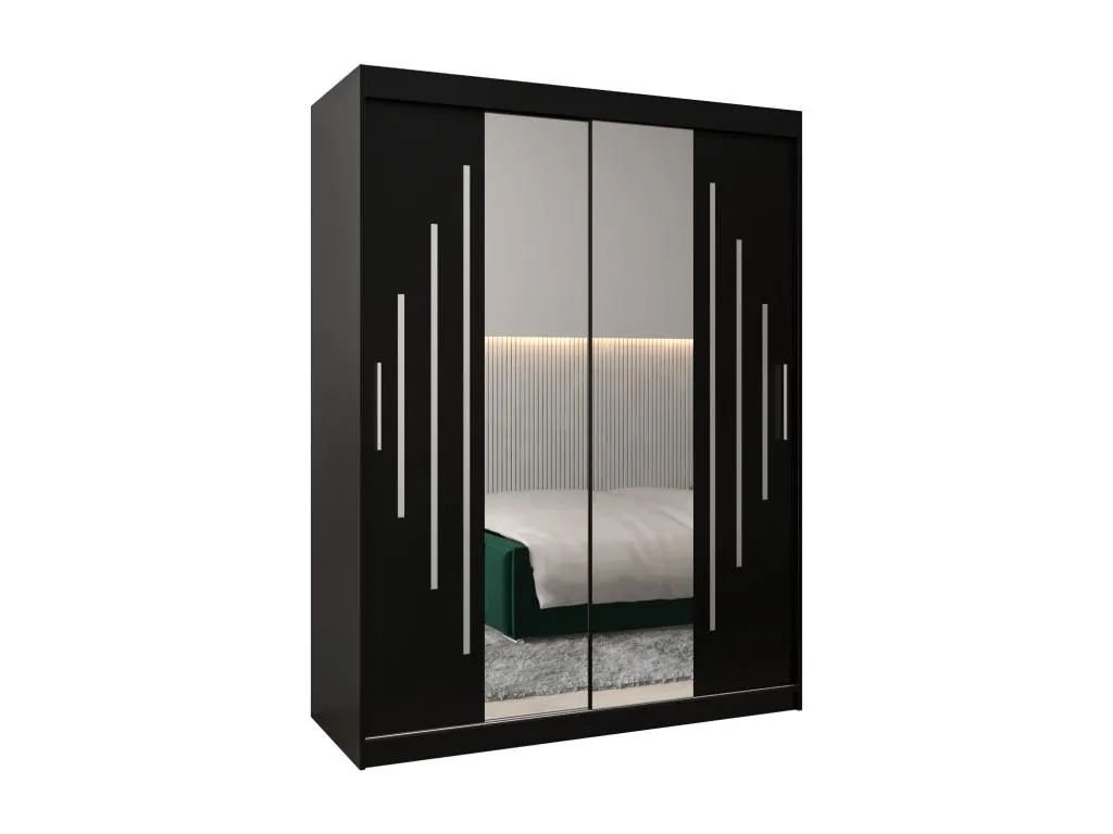 ARMARIO Micasacool 1 DE PUERTAS CORREDERAS 200/150/62 2 puertas (negro/negro)