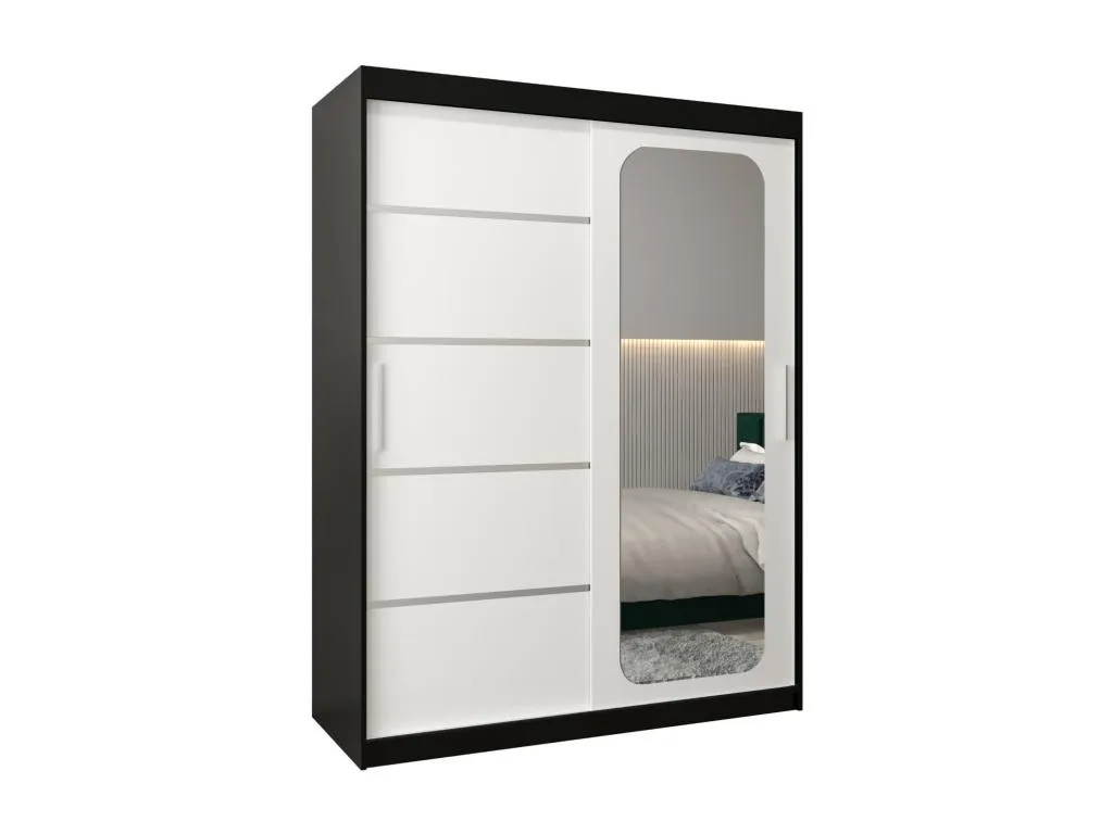 ARMARIO Decoesp V2 DE PUERTAS CORREDERAS 200/150/62 2 puertas (negro/blanco) 40272UOQL