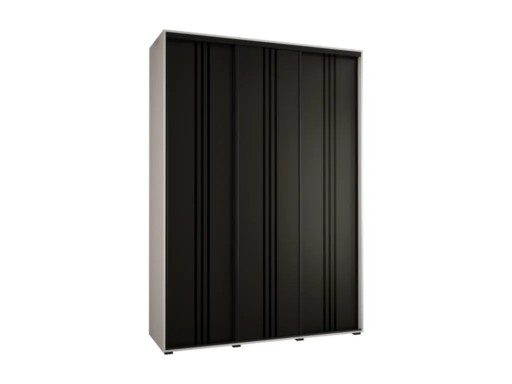 ARMARIO Hogarmini 6 DE PUERTAS CORREDERAS 235.2/170/60 3 puertas (Blanco/Negro/Negro) kifb63073