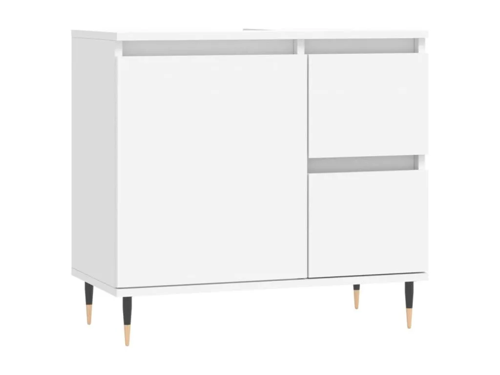 Armario de baño Francomuebleses contrachapada blanco 65x33x60 cm