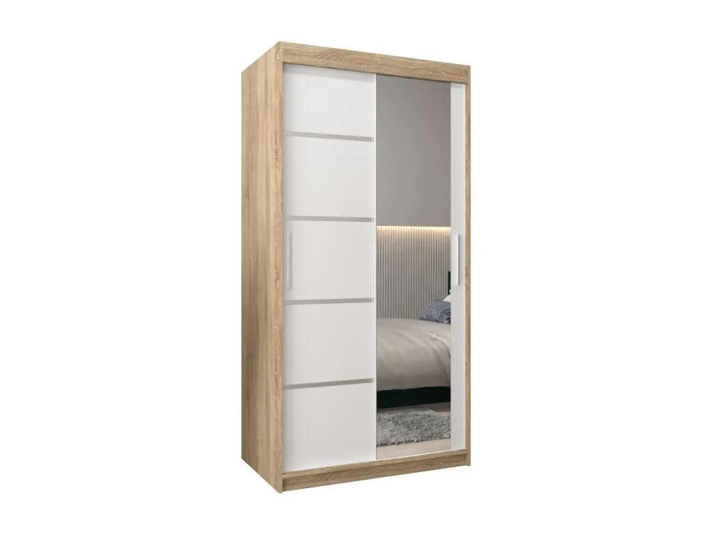 ARMARIO Mobtrendy 2 DE PUERTAS CORREDERAS 200/100/62 2 puertas (Mobtrendy/blanco) rcct27671