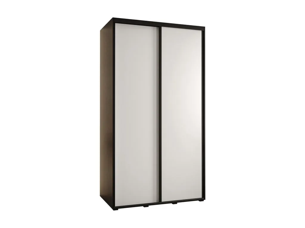 ARMARIO Micasacool 1 DE PUERTAS CORREDERAS 235.2/140/60 2 puertas (Negro/Blanco/Negro)
