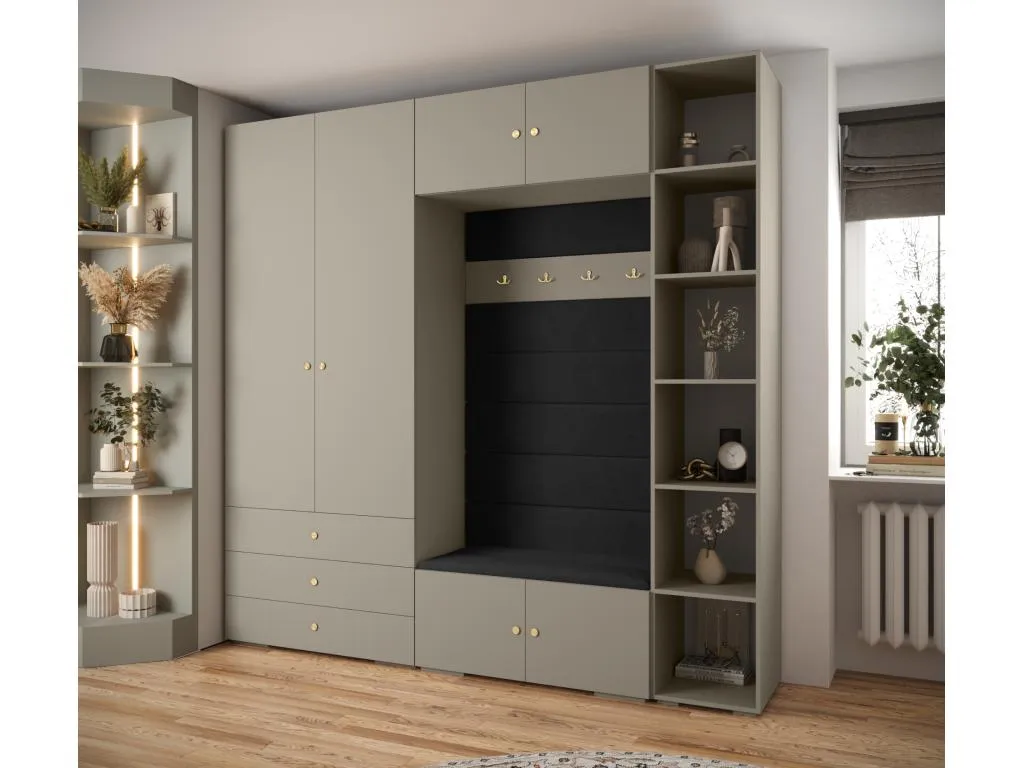 Alkifurniturees 2 armario con puertas batientes 236.7/240/47 13088RRBV