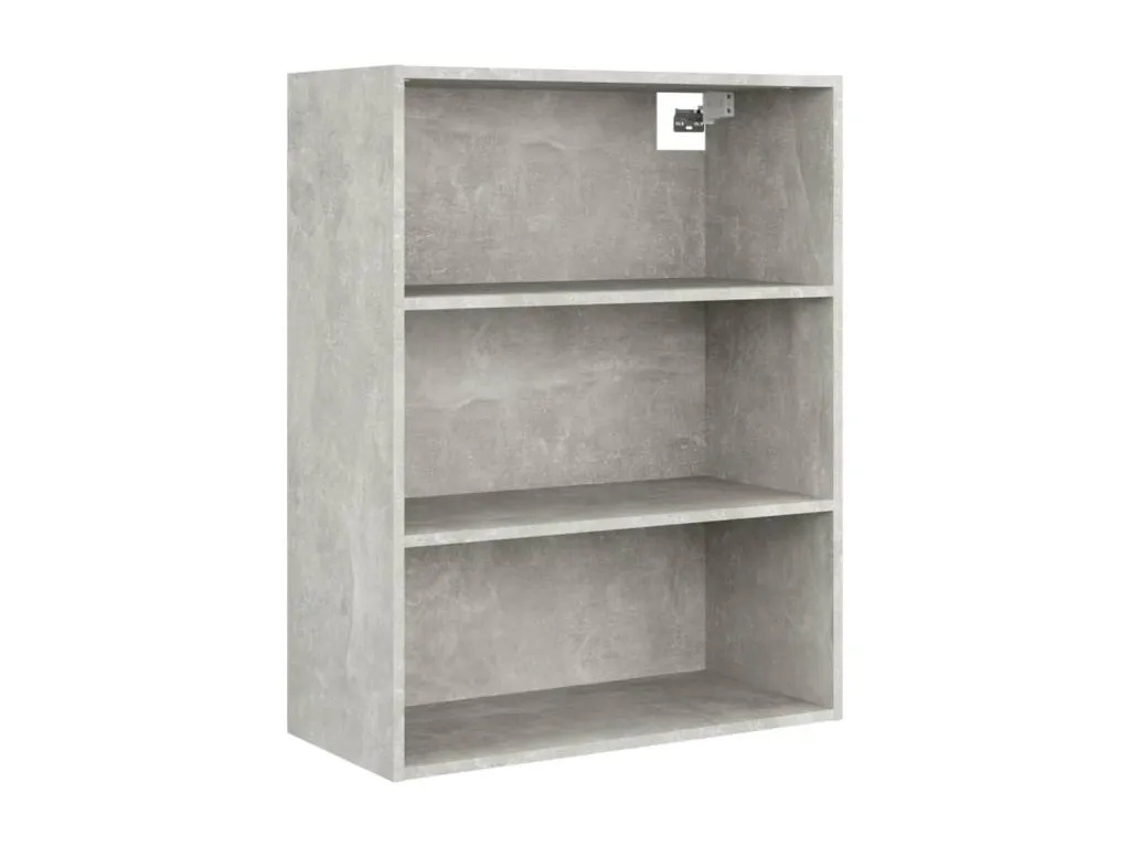 Armario colgante de pared gris hormigón 69.5x32.5x90 cm DUDM37355