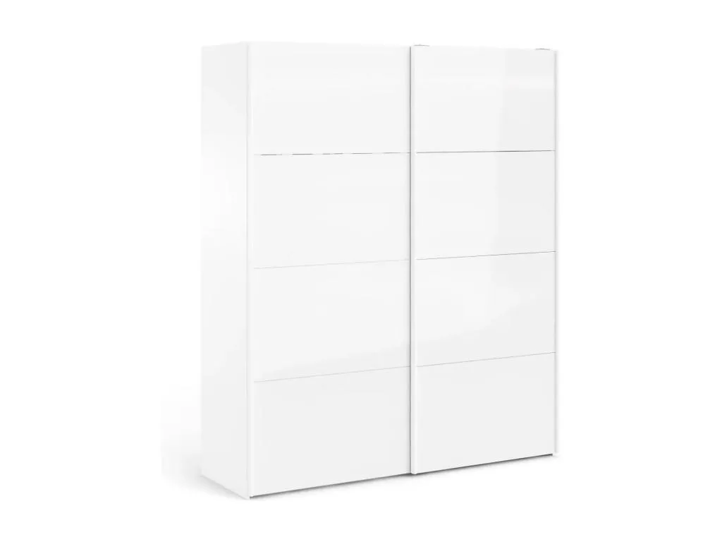 Armario de dos puertas Vivirsingular para dormitorio y vestidor para almacenamiento de ropa dimensiones 182x62x220 cm color blanco azjf82184