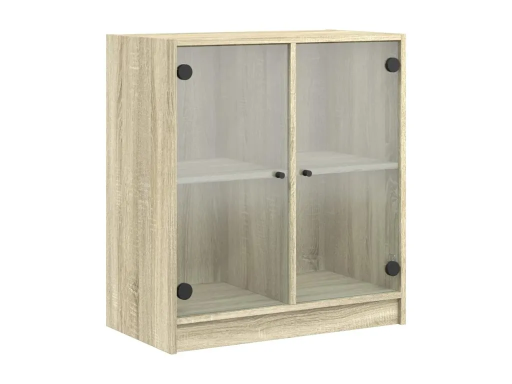 Armario auxiliar puertas de vidrio Mobtrendy 68x37x75.5 cm rbez97261