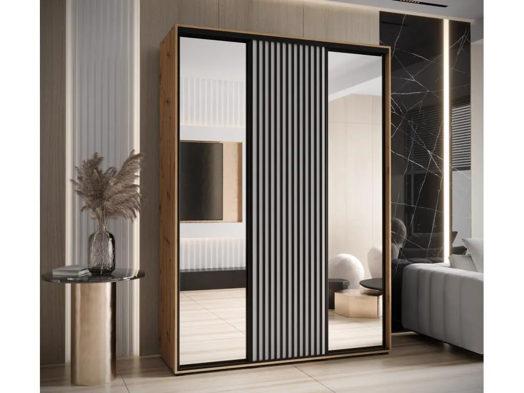 ARMARIO Decoesp 2 DE PUERTAS CORREDERAS 235.2/180/45 3 puertas (artisan/blanco) KJER72479
