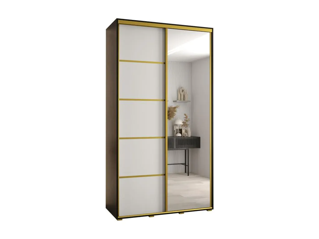 ARMARIO Casabellaes 5 DE PUERTAS CORREDERAS 235.2/140/45 2 puertas (Negro/Blanco/Oro) 90896RHRC