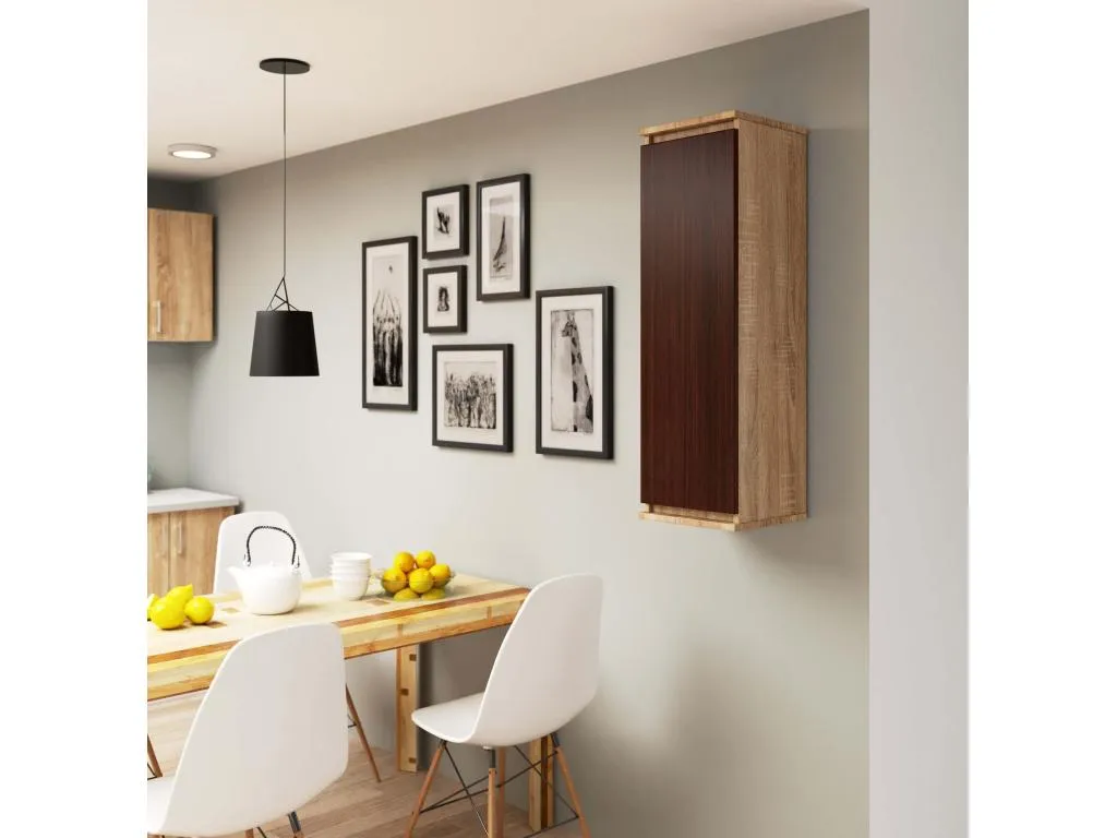 Armario Mueblesclasic W30 Mueblesclasic 30 cm 1 puerta color Mueblesclasic mate 3 estantes 30x30x99 cm