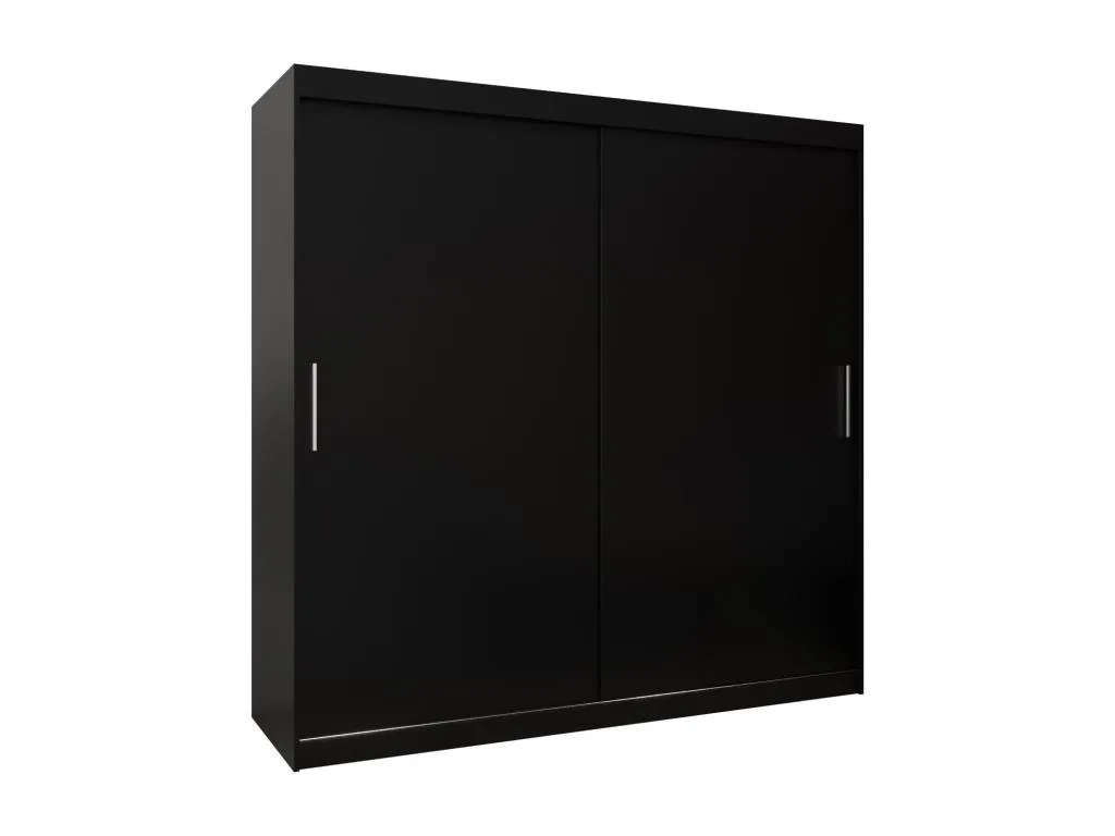 Armario Lluesmahome de Puertas Correderas de 200/200/62 cm (2 Puertas Negras)  GW8973685