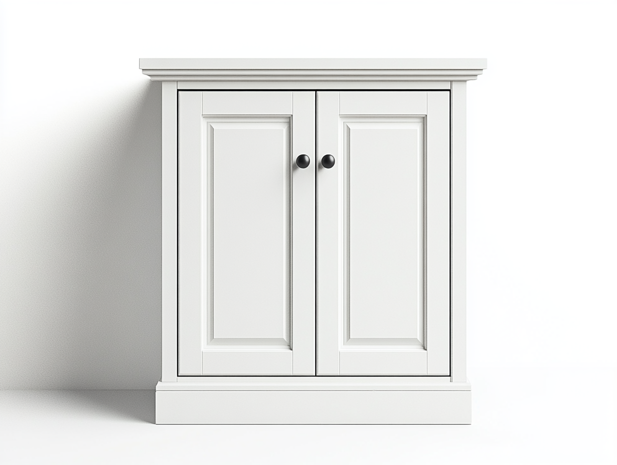 armario blanco de madera estilo clásico para sala de estar 80x40x100cm funcional y elegante