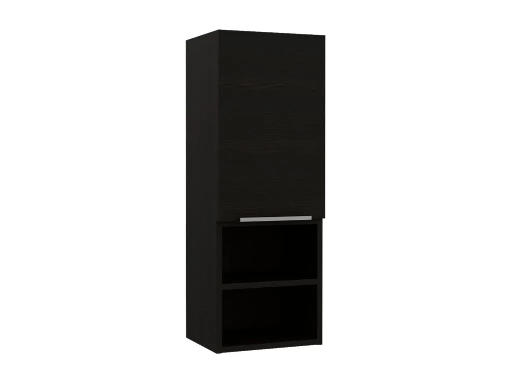 Armario de Pared baño Casabellaes con estantes 81.7cm X 29.99 cm X 25.50 cm Negro 80341GSYX
