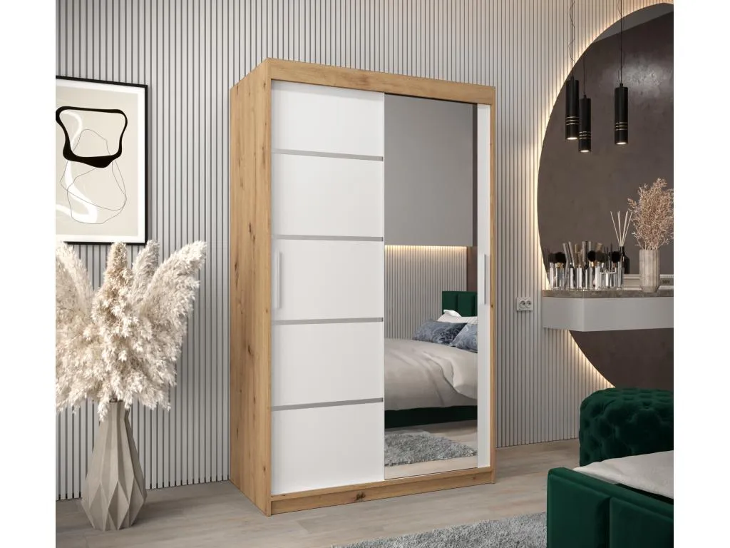 ARMARIO Mobtrendy 2 DE PUERTAS CORREDERAS 200/120/62 2 puertas (artisan/blanco) 69399asfv